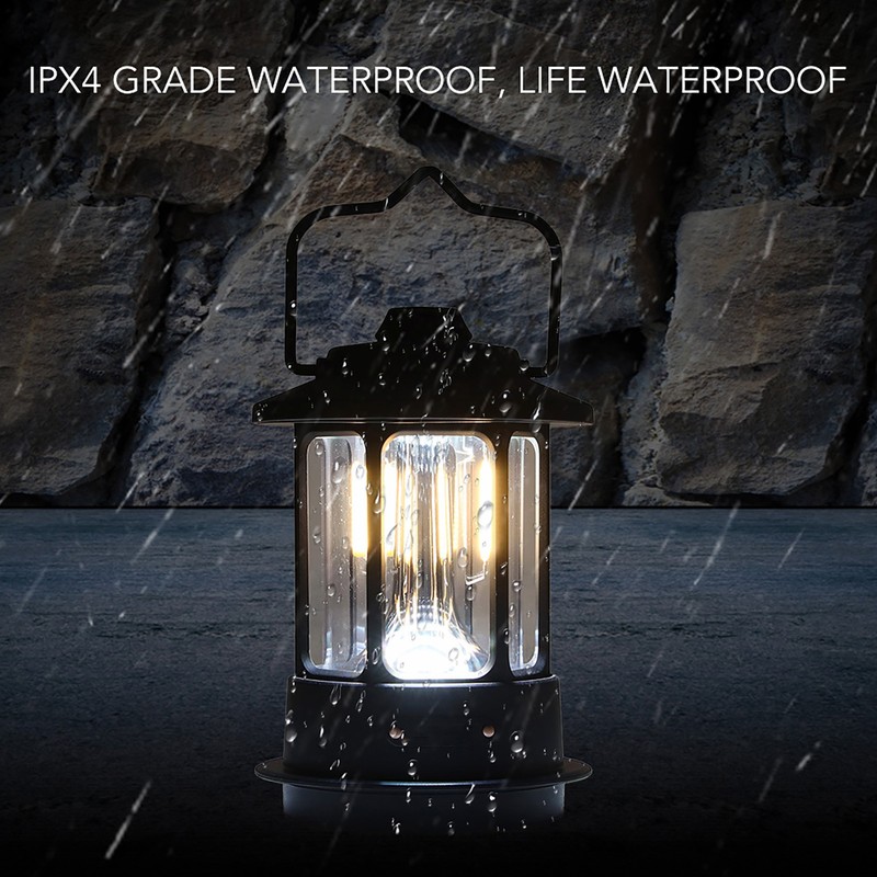 LED Camping Lantern 5‑170lm Waterproof Ergonomic Portable Camping Ambient Lantern
