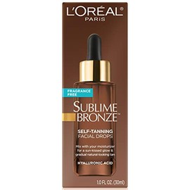 L'OREAL PARIS - Gotas Autobronceadoras Faciales con Ácido Hialurónico, 1 oz