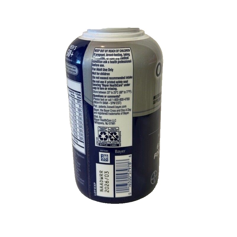 One A Day Mens 50+ Complete Multivitamin 300 Tablets New