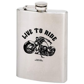 Maxam? 8oz Stainless Steel Hip Flask with Screw Down Cap