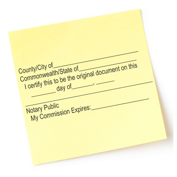 PSI Pre-Inked Original Document Stamp, Pre-Inked Notary Public Stamp, Notary