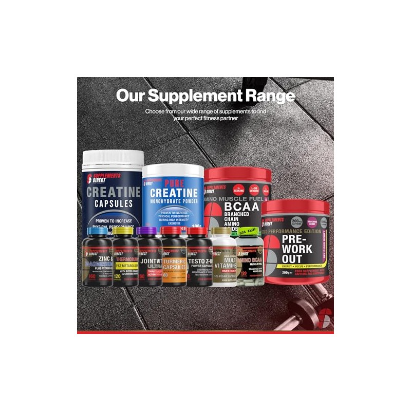 Supplements Direct - Creatine Monohydrate Capsules - 500mg - 120