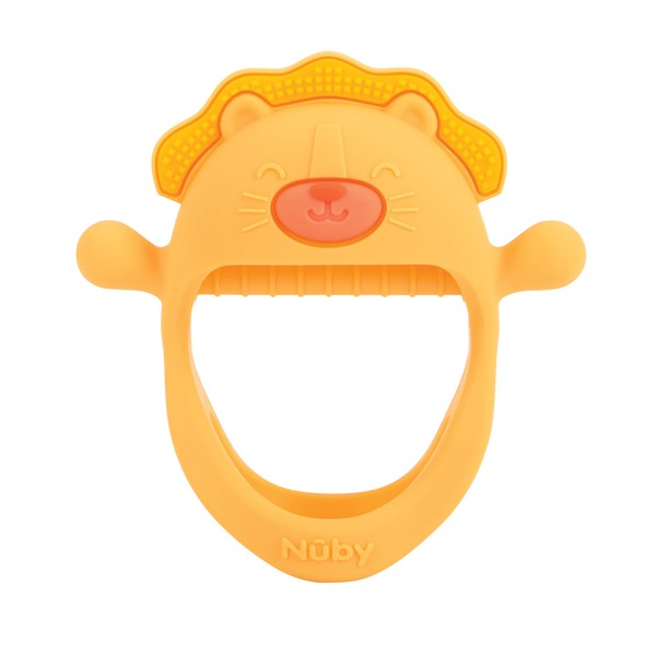Nuby Silicone Wrist Teething Mitten - BPA-Free Teether Ring -