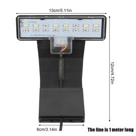 Aicharynic Aquarium LED Lighting: Clip On Aquarium Lighting 3 Colours Aquarium Lighting Aquarium LED Lighting Aquarium Light 220 V 6 W for Water Plants and Fish (Black)