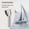 316 Stainless Steel Boat Cup Holder,Portable Cup Holder,15 Degree Outrigger