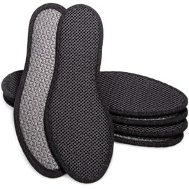 SULPO 3 Pairs of Active Carbon Shoe Insoles - Anti-Sweat Insoles - Comfortable Insoles for Fresh feet - Odour Eaters Insoles for Men and Woman - Size EU 24-48