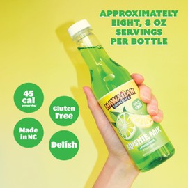 Hawaiian Shaved Ice Slushie Syrups - Lemon Lime Slushie Mix – Perfect for Slushies, 12 oz Bottle, Mix with water, lemonade, juice and more