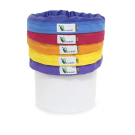 G-LEAF Bubble Bag 600D 20L 5 Gallon 5 Bags Air Bubble Bags Extraction Essence Plant Bags 25 Micron Press Strainer and Storage Bag Kit for Herb Extraction and Production