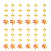 12PCS Crystal Fall Maple Leaf Ornaments Iridescent Acrylic Harvest Hanging