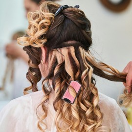 Beavorty Sponge Hair Rollers, Soft Sleeping Hair Curlers Flexible Styling Curlers Curling Tools Style for DIY 8pcs