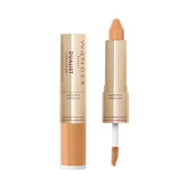 Wander Beauty Dualist Matte & Illuminating Concealer Makeup - Golden Tan - Dual Ended Concealer Stick & Liquid Concealer. Full Coverage Under Eye Concealer & a Lightweight Illuminating Liquid Concealer