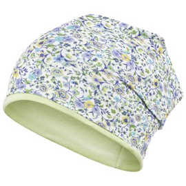 Smarilla Girls' Hat Transition Hat Beanie Flowers Spring Autumn Cotton, Green/Mint Green