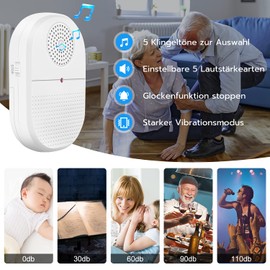 Daytech Caregiver Pager System Call Button Personal Alert Pager Nurse Alert System for Elderly/Senior at Home with 1 Receiver, Can not Work Without Transmitter