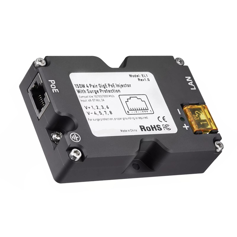 Power Over Ethernet Injector 150W Gigabit Passive Power Over Ethernet