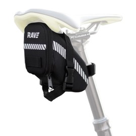 RAVE Bicycle Saddle Bag Strap L 1.2 Litres – Tool-Free Assembly Bicycle Bag, Saddle Bags for Bicycle, Bicycle Saddle Bag, Bicycle Bag, Waterproof