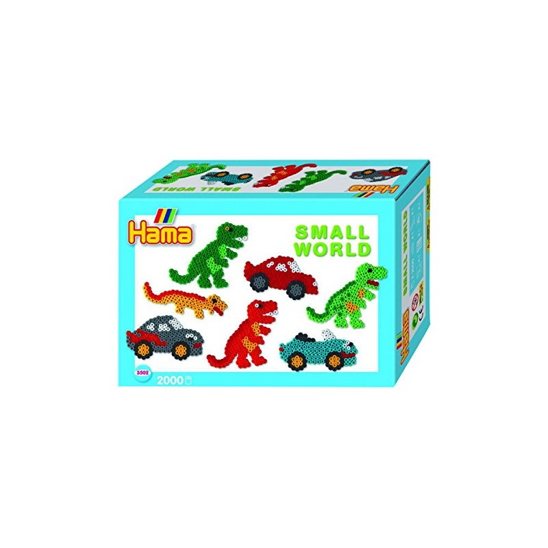 Hama 3502 Iron-On Beads Midi Gift Set Small World Dinosaur