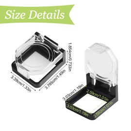 UFURMATE Button Switch Cover Guard, 4Pcs Clear Plastic Push Button Switch Protectors Dustproof Emergency Stop Knob Switch Cover Guard for 22mm(Square Hole)