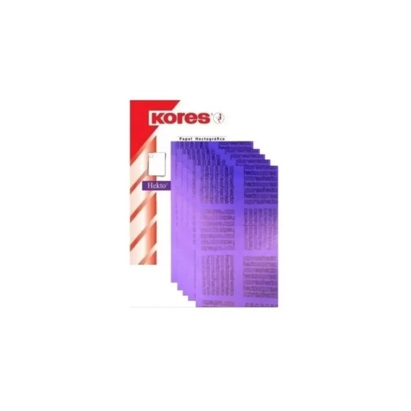 Papel Hectografico Kores 10 Hojas Dynamic Rensow Dynarex