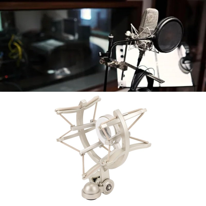 Microphone Shock Mount with Conversion Nut, Microphone Clip Holder Mount