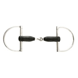 Korsteel Stainless Steel Jointed Rubber Mouth 3.25" Ring Big Dee Bit, 5"