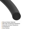 uxcell Silicone Foam Seal Strip, 1mm(0.04") Dia 4 Meters(13.12 Ft)