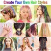 Hair Extensions,12 Color 2400 Silk Hair Tinsel,Bedazzler Kit, Suitable For