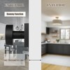2 Pack Matte Black Dummy Door Knob Interior, Black Interior