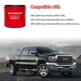 GETOPAUTO 29539579 Transmission Filter Compatible With Allison 1000 2000 2400 Transmissions, 6.6L Duramax Diesel Engine, 01-19 Chevy Silverado/GMC Sierra 2500HD Replaces P550606,57701,TF950(set of 3)