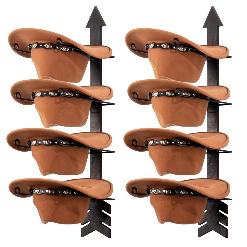 Outink Western Cowboy Hat Rack Wall Mount Western Cowboy Hat