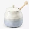 unbrand Porcelain Honey Jar with Lid and Honey DipperCeramic Honey