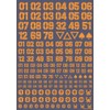 Haikyu Parts DZ Number Decal Orange 1 Piece Plastic Model