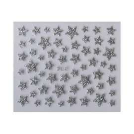 Generic Purple Glitter Stars Self Adhesive Nail Art Sticker Silver Nail Wraps Art Stickers Manicure Supplies for Women for Home Nails Full Long Lasting Easy Apply and Remove