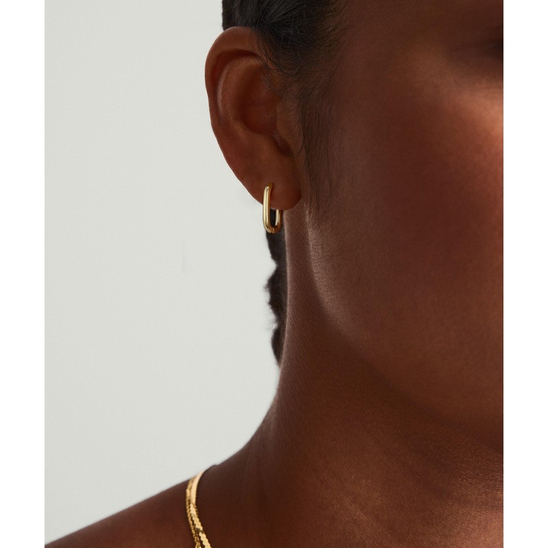 Gold Hoop Earrings Set for Women,14K Gold Plated Lightweight Hypoallergenic