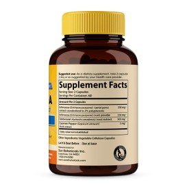 SANDHUHERBALS Sandhu Herbals Echinacea Goldenseal 1000 Mg 120 Capsules | Immune System Support Respiratory Response Inflammatory Response Supplement