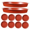 Kisangel 10pcs Round Plant Saucer Drip Trays for Potted Plants