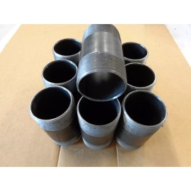 Triangle Ten Black Iron Pipe Nipples 2"x4",  Black Iron Nipples 2" x 4" Lot Of 10 Pieces