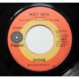SPIDER 45 MAY 16TH b/w BURNIN'  CAPITOL RECORDS MINT
