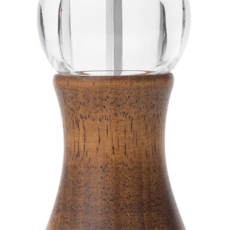 Hand Spice Grinder Peper Mill Vintage Adjustable Coarseness Wood Acrylic