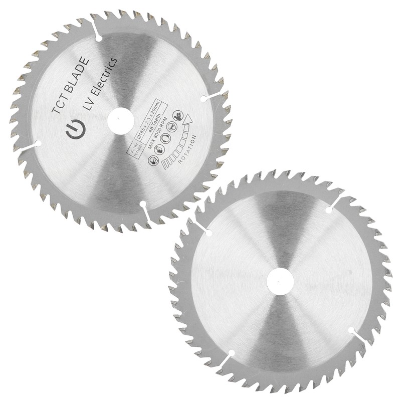 2Pcs 6in Circular Blade Cutter Cutting Disc Carbide Tipped Woodworking