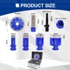 SHDIATOOL Diamond Drill Core Bits Set Milling Bits for Porcelain