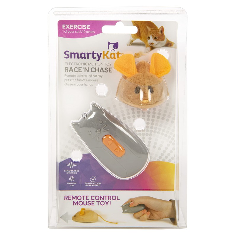 SmartyKat Race 'N Chase Electronic Motion Remote Controlled Mouse Cat