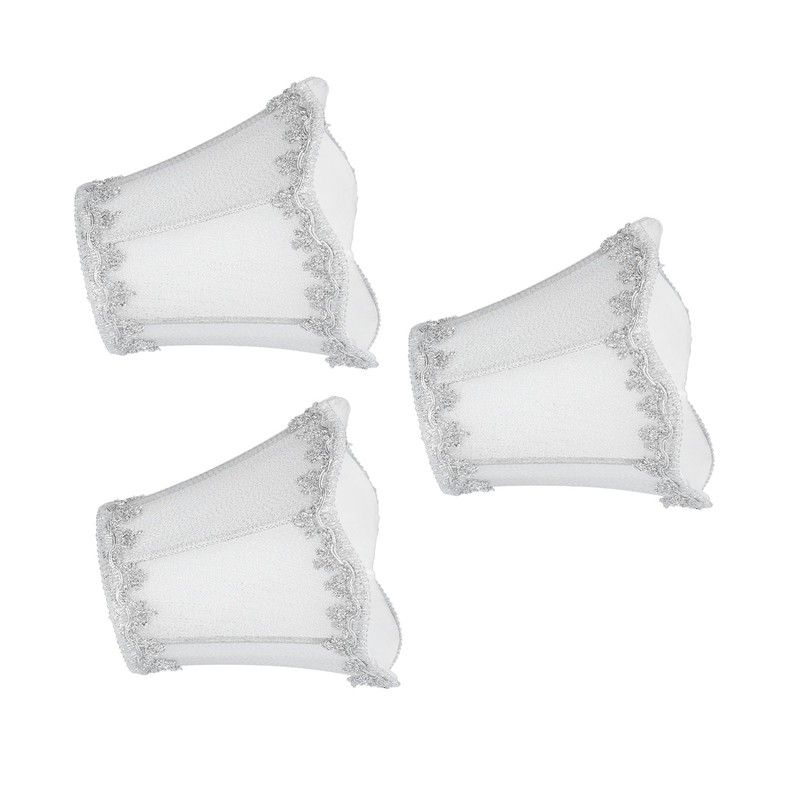 3Pcs Modern Lamp Shades E14 Candle Chandelier Lampshade Clip On