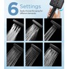 MakeFit Filtered Shower Head Black - 6 Modes High Pressure
