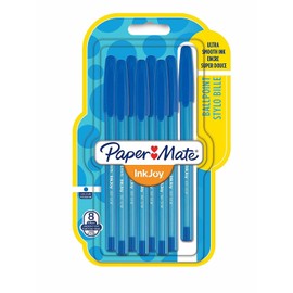 PAPER MATE Premier Stationery Papermate Inkjoy Ballpoint Pen - Blue (Pack of 8)