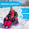 Slippery Racer Downhill Blitzer Arrow Snow Sled. (Purple)