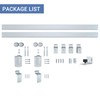 BARNSMITH 8FT Exterior Barn Door Hardware, Sliding Barn Door Hardware