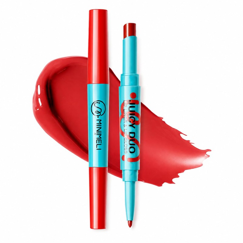 Minimeli Delineador y Brillo Labial 2 en 1, Textura Ligera
