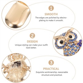 Operitacx Accessories for Girls Scarf Brooch 2 Pieces Retro Cardigan Clip Pullover Clip Rhinestone Scarf Clips Dresses for Sleeve Holder Brooches for Women Animal Costume