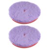 HARFINGTON Wool Polishing Pads, 6 inch Purple, 2pcs, for Car