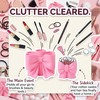 2 Pcs Pink Bow Toothbrush Holder for Bathrooms